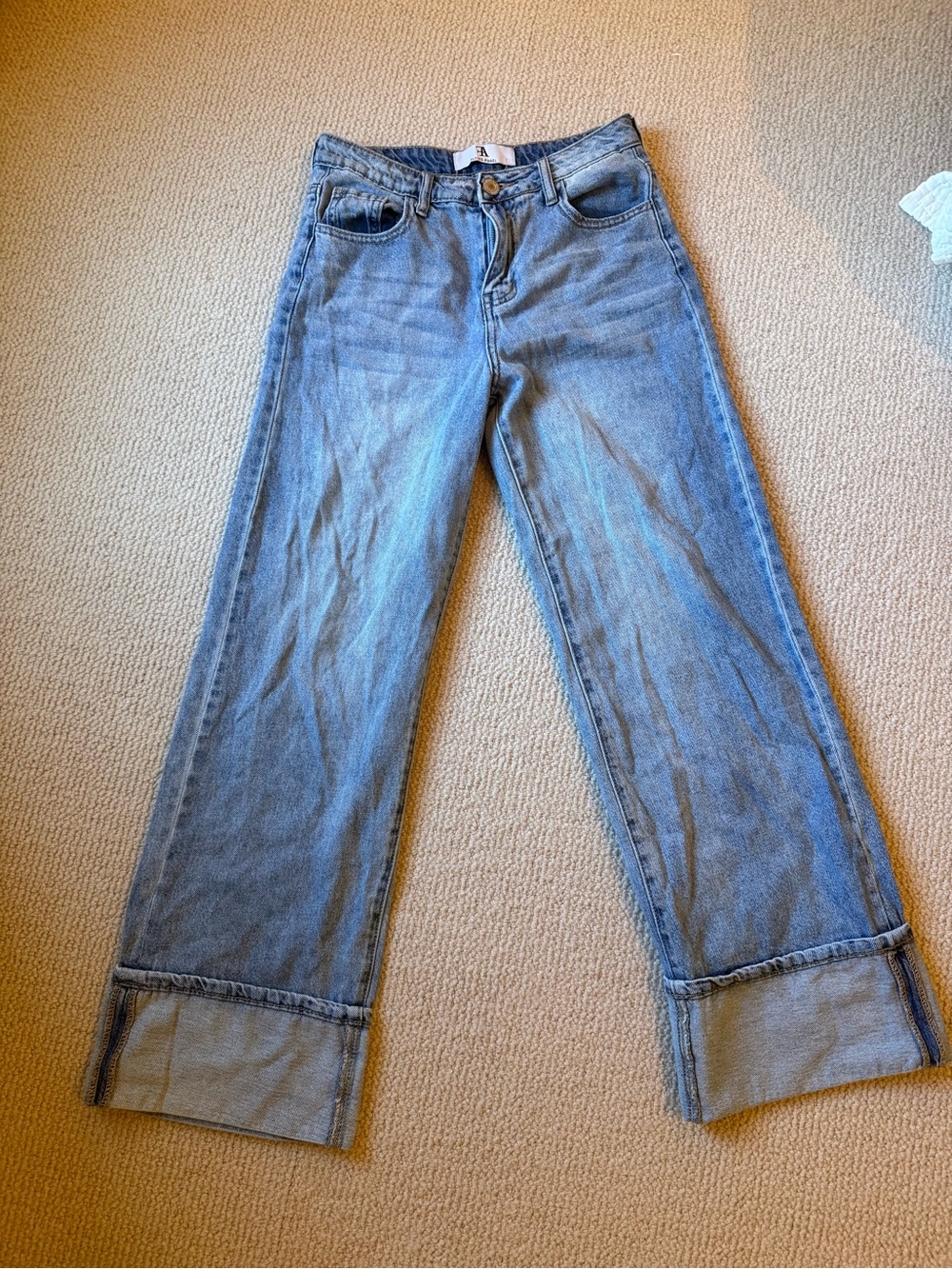 Flying Angel Cuffed Jeans
